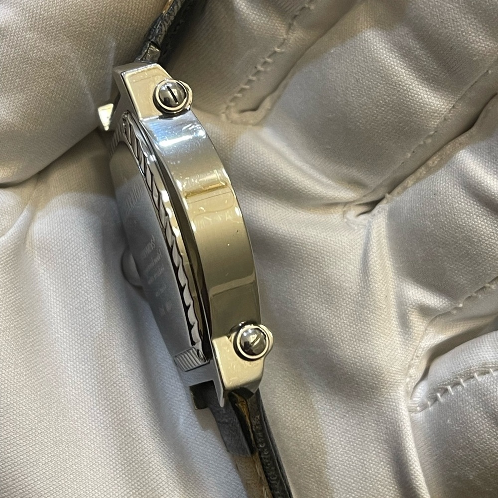 CHARRIOL COLYMBYS® Chrono Black Leather Stainless Steel Quartz Men's Watch 060T - Picture 11 of 16